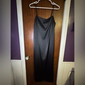 H&M Black Maxi Slip Dress